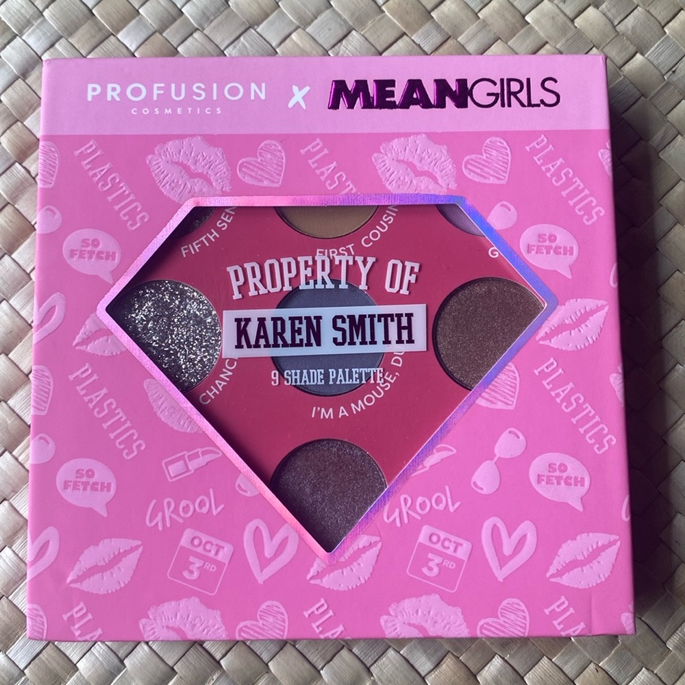 Profusion Mean Girls Karen Smith eyeshadow palette